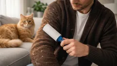 衣服から毛を素早く効果的に取り除く方法:最も実用的な方法