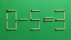 どのマッチ棒を2本動かせば等式が正しくなる？IQテスト
